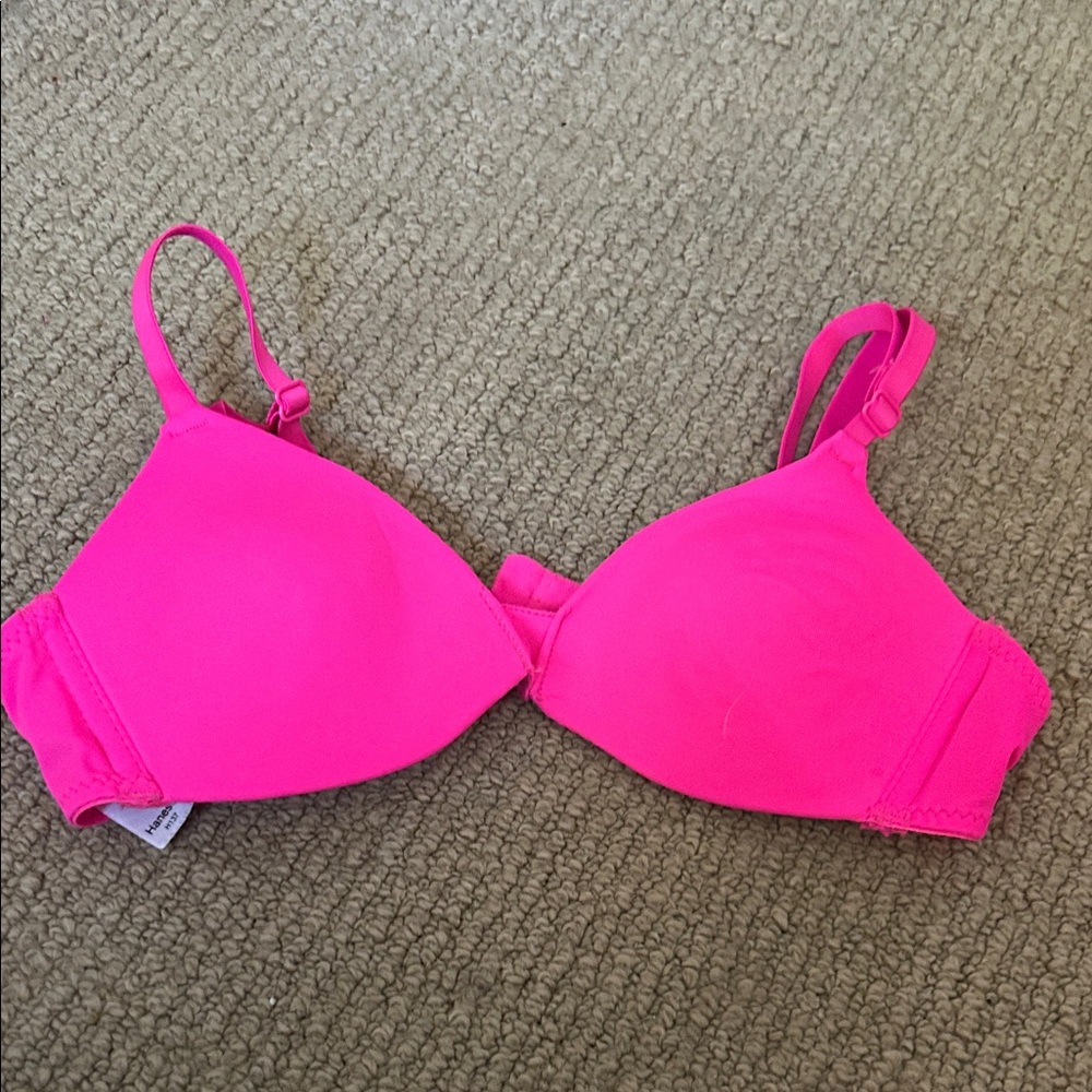 Hanes Hot Pink Bikini Top